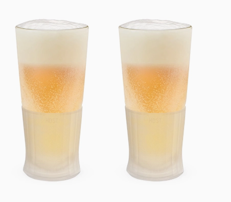 Glass Freeze™ Cooling Beer Glasses - Frost - Set