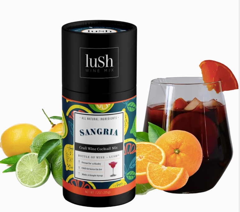 Lush Wine Mix-Sangria Singles - Organic Sangria Cocktail & Mocktail Mix