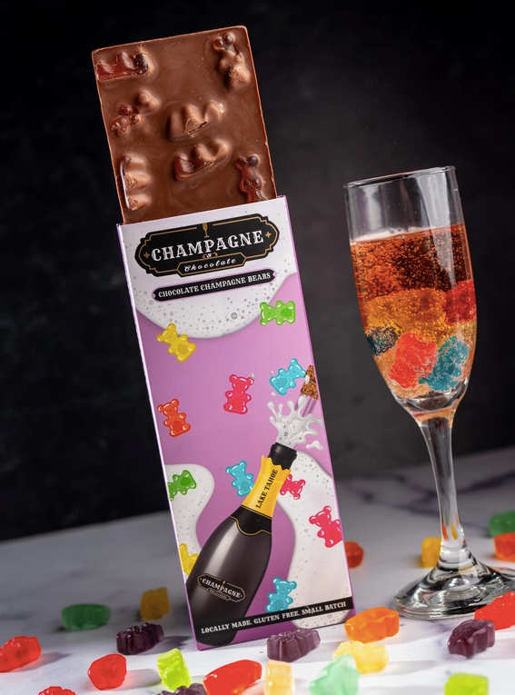 Chocolate Champagne Bears