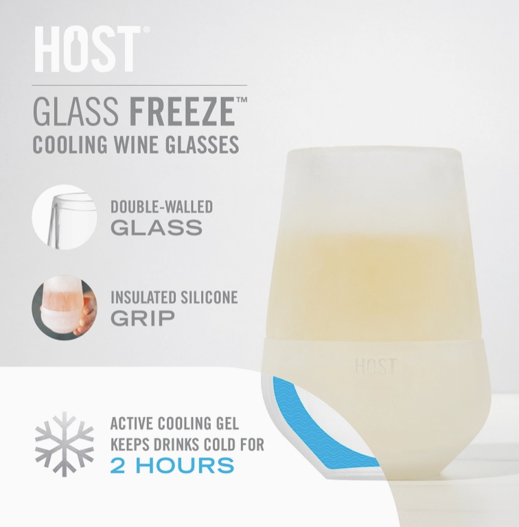 Glass Freeze™ Cooling Wine Glasses - Frost - Set