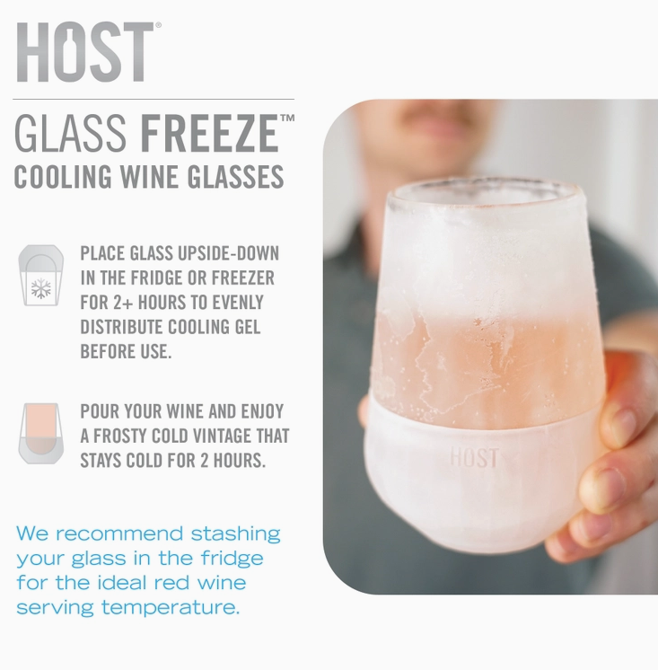 Glass Freeze™ Cooling Wine Glasses - Frost - Set