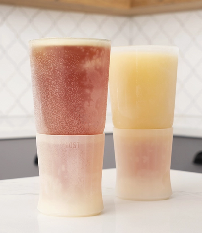 Glass Freeze™ Cooling Beer Glasses - Frost - Set