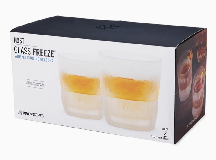 Glass Freeze™ Cooling Whiskey Glasses - Frost - Set