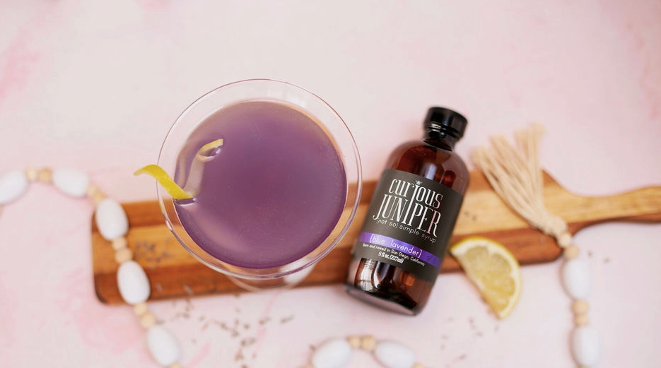 Curious Juniper Blue Lavender {Not So} Simple Syrup