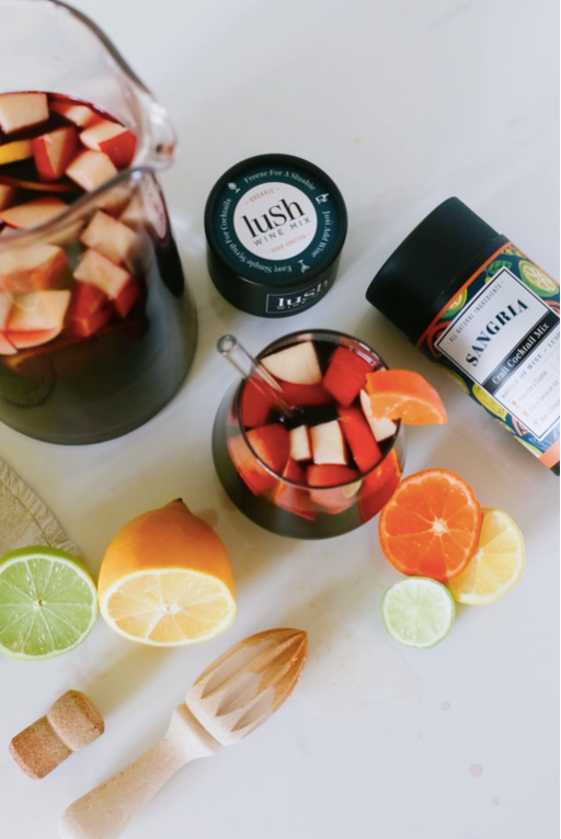 Lush Wine Mix-Sangria Singles - Organic Sangria Cocktail & Mocktail Mix