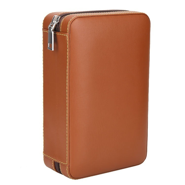 Travel Leather Cigar Humidor Case