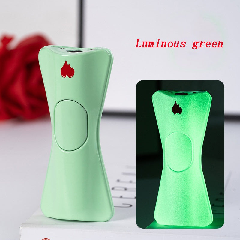 Cute Luminous Torch Lighter Refillable & Windproof