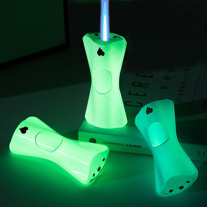 Cute Luminous Torch Lighter Refillable & Windproof