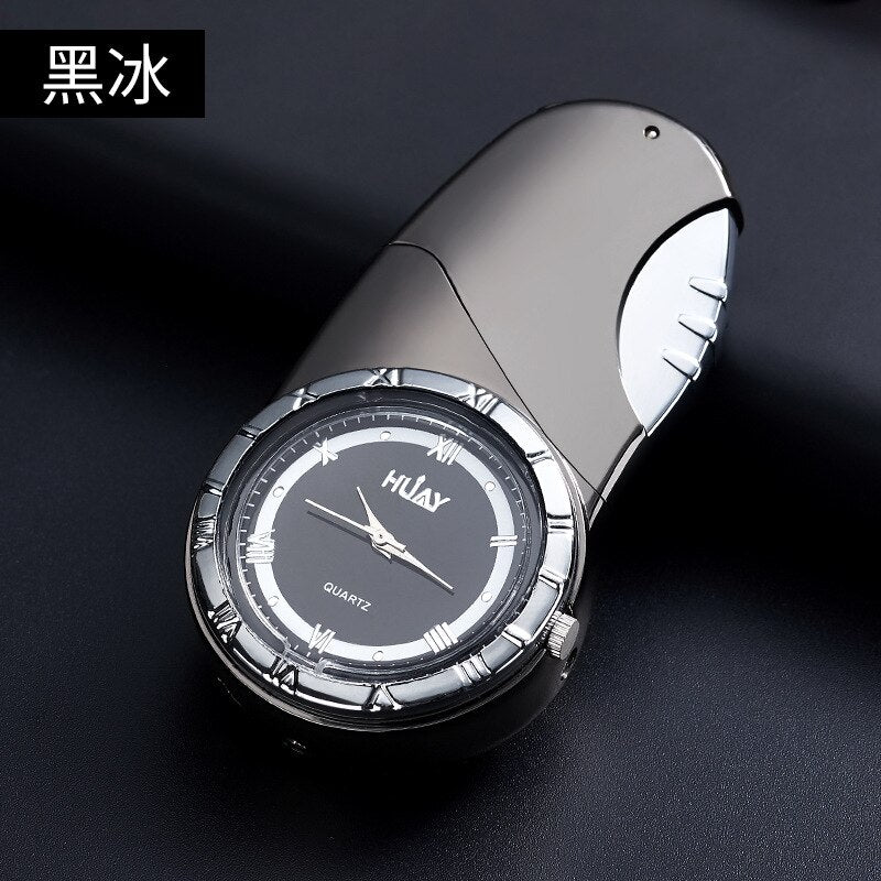 Luxury LED Gold Watch Windproof Jet Butane Lighter Torch Turbo Gas Inflatable Lighter Cigar Cigarette Accessories c60bd00c ccd9 437e 9168 5581b56001e3